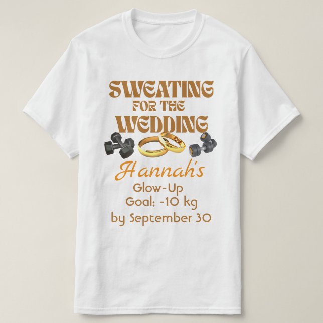 T-shirt Sueur pour le Mariage (Design devant)