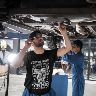 T-shirt Suffisamment Intelligent Mécanique Automatique Fun