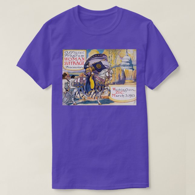 T-shirt Suffrage vintage féminin 1913 (Design devant)