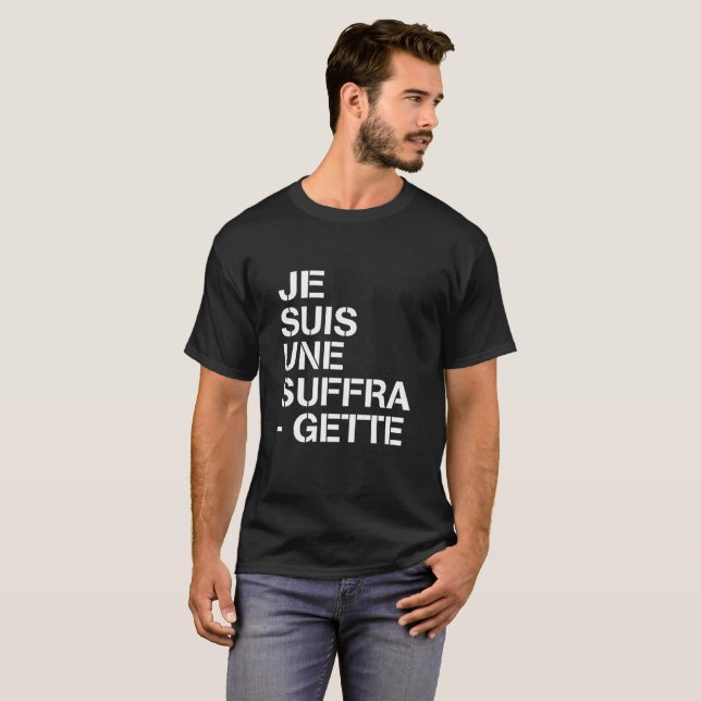 T-SHIRT SUFFRAGETTE DE JE SUIS UNE (Devant entier)