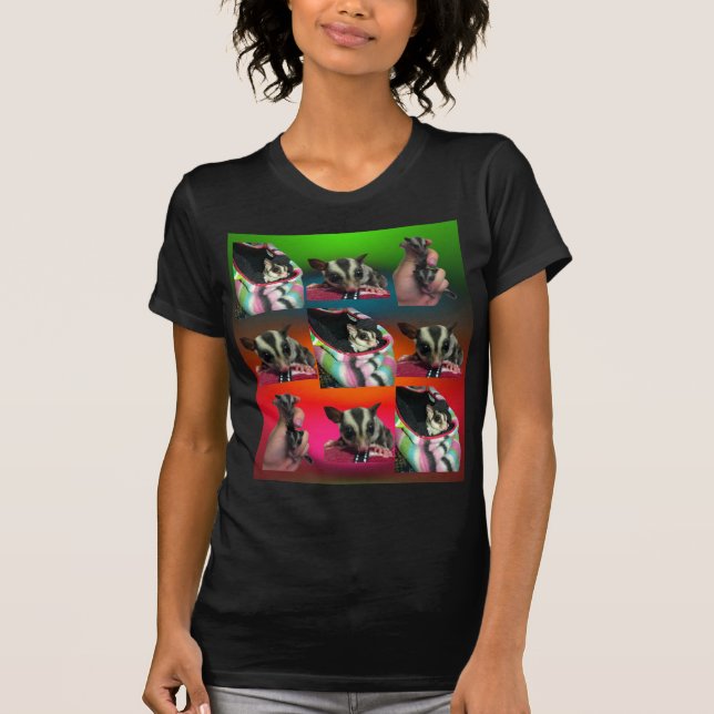 T-shirt Sugar Glider Tile Pattern Womens Shirt (Devant)