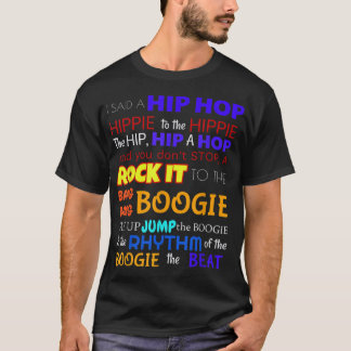 T-shirt Sugar Hill Gang Rapper Delight Lyrics Shirt Color