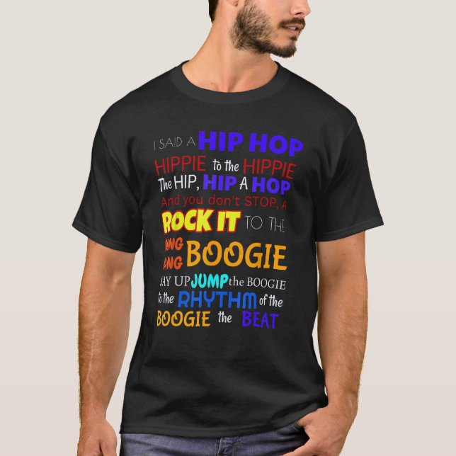T-shirt Sugar Hill Gang Rappers Délicieux paroles Chemise  (Devant)