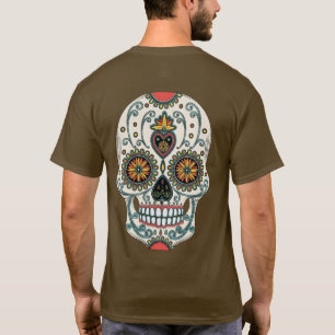 T-shirt Sugar Love Skull Dia De Los Muertos Jour de la mor