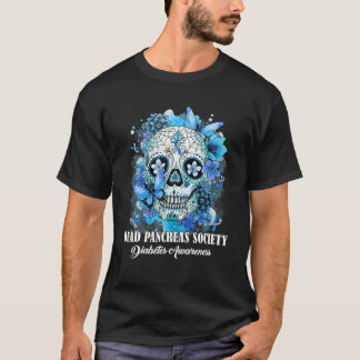 T-shirt Sugar Skull Dead Pancreas Society Diabète