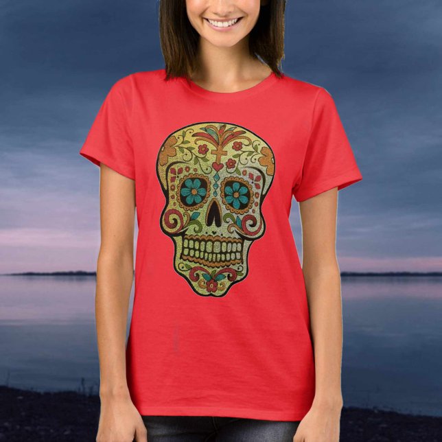 T-shirt Sugar Skull style art mexicain (Créateur téléchargé)