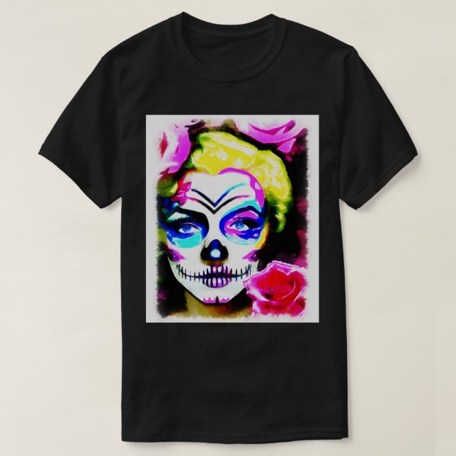 T-shirt Sugarblonde avec rose (Design devant)