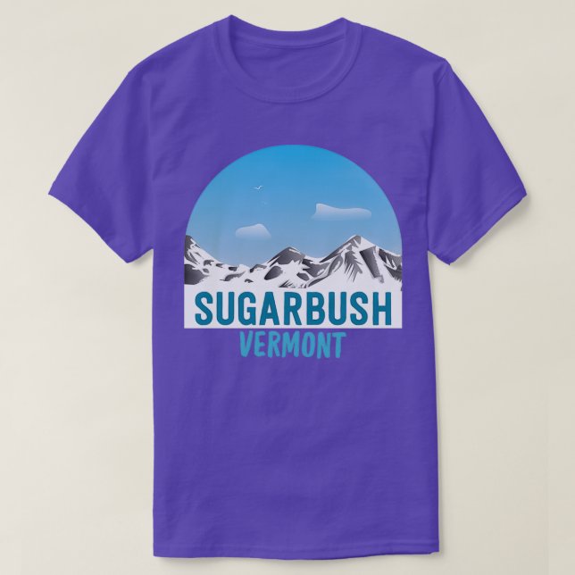 T-shirt Sugarbush Vermont Mountains Adventure (Design devant)