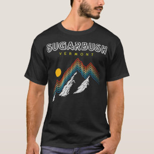 T-shirt Sugarbush Vermont USA Ski Resort 1980 Retro