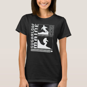 T-shirt Sugarloaf Maine Ski Skieur Hiver Snowboard Neige