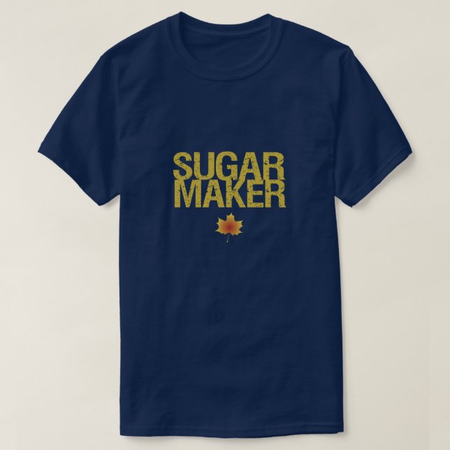 T-shirt Sugarmaker avec feuille d'érable (Design devant)