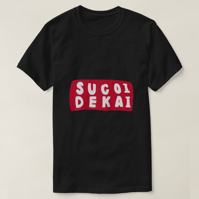 T-shirt Sugoi Dekai Anime Cosplay Raglan Baseball Tee (Design devant)