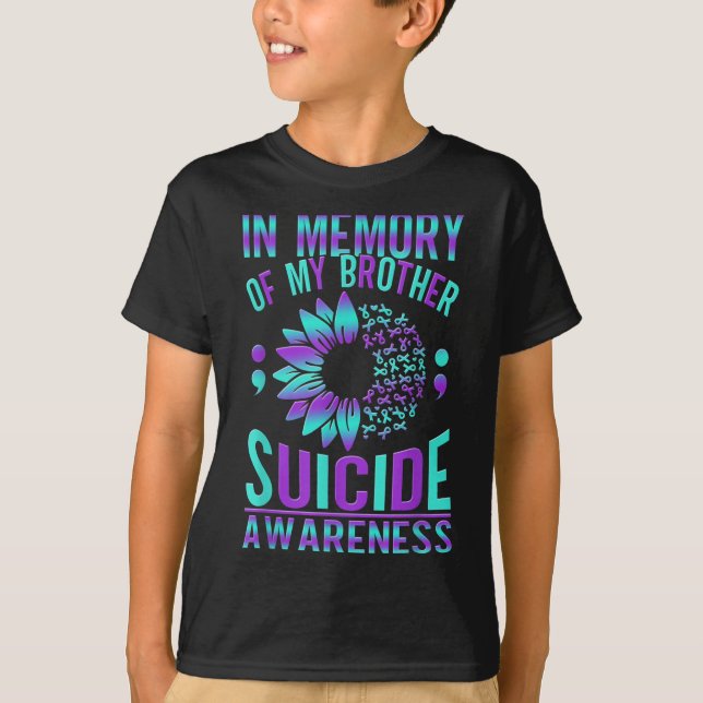 T-shirt Suicide Awareness Suicide Prevention Suprt Survivo (Devant)