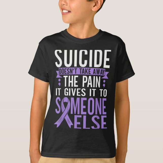 T-shirt Suicide Awareness Suicide Prevention Suprt Survivo (Devant)