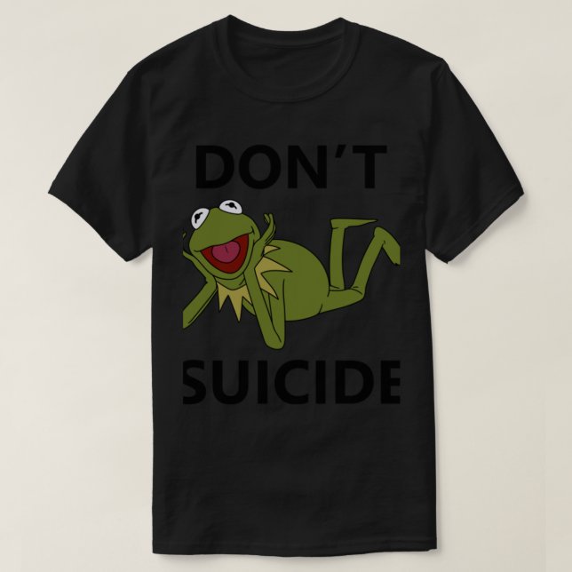T-shirt Suicide du mème de Kermit (Design devant)