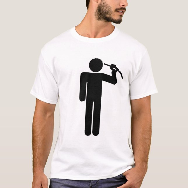 T-shirt Suicide par l'huile (Devant)