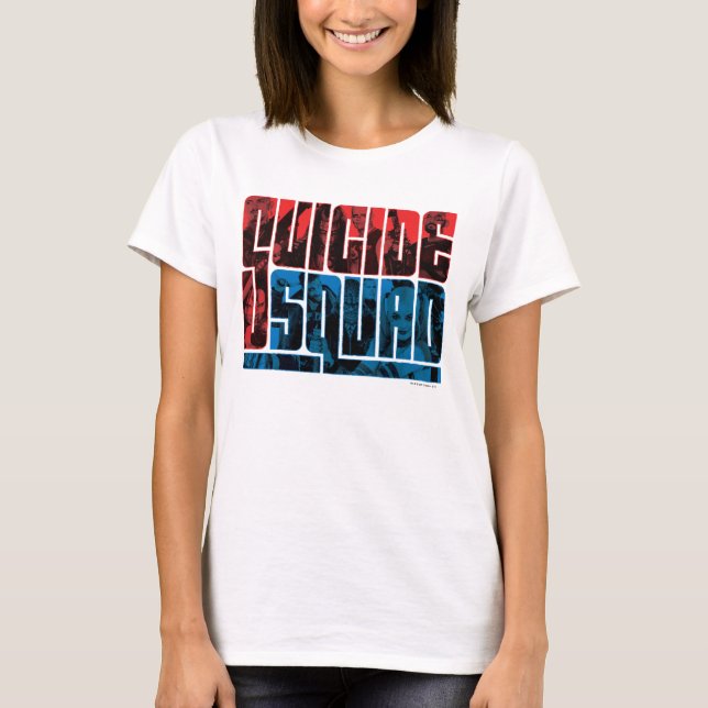 T-shirt Suicide Squad | et logo bleu (Devant)