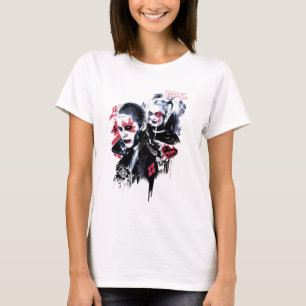 T-shirt Suicide Squad   Joker & Harley Painted Graffiti