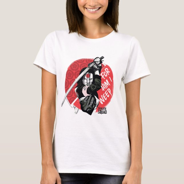 T-shirt Suicide Squad | Katana "For Him I Weep" (Devant)