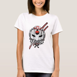 T-shirt Suicide Squad   Katana Mask & Swords Tattoo Art