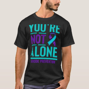T-shirt Suicide turquoise de sensibilisation à la santé me