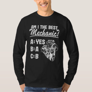 T-shirt Suis-Je Le Meilleur Mécanique Abc Race Pièces Auto