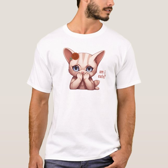 T-shirt "Suis-je mignonne ?" (Devant)