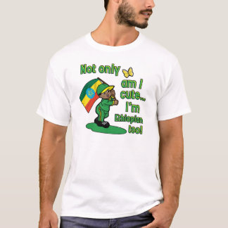 T-shirt Suis non seulement je mignon je suis éthiopien