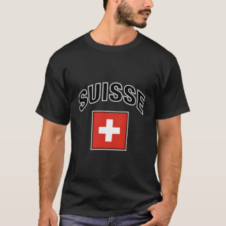 T-shirt Suisse Drapeau Fière Suisse En Français