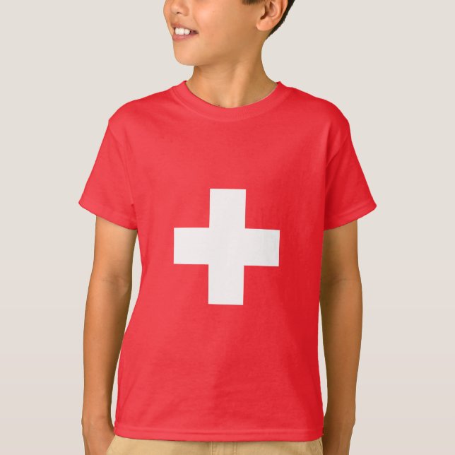 T-shirt Suisse - Drapeau suisse  (Devant)