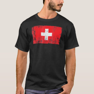 T-shirt Suisse Drapeau Suisse Adultes sportifs de football