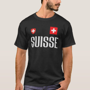 T-shirt Suisse Drapeau Suisse Football Fan Hommes