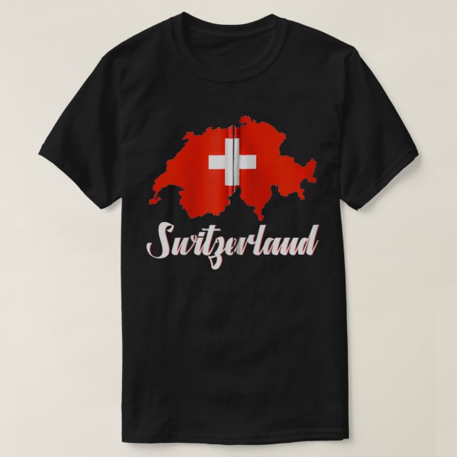 T-shirt Suisse Drapeau Suisse Hommes Femmes Enfants Zip (Design devant)