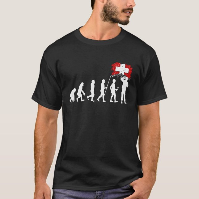 T-shirt Suisse Drapeau suisse pour les enfants de femmes B (Devant)