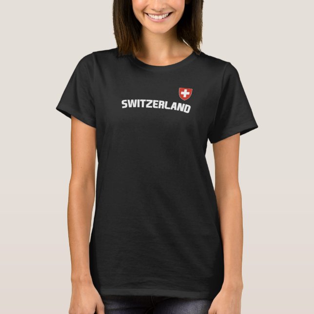 T-shirt Suisse Drapeau Suisse Pride International Pays (Devant)