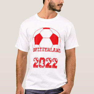 T-shirt Suisse Football Ball Drapeau 2022 - Football Suiss