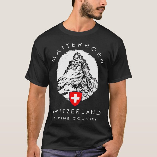 T-shirt Suisse Matterhorn Xo4U Original (Devant)
