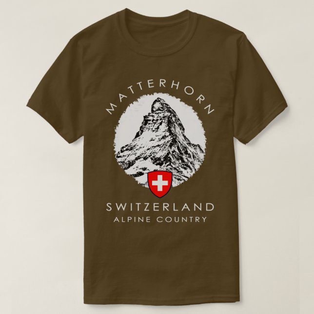 T-shirt Suisse Matterhorn Xo4U Original (Design devant)