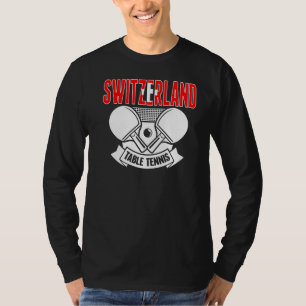 T-shirt Suisse Ping Pong Swiss Table Tennis Support