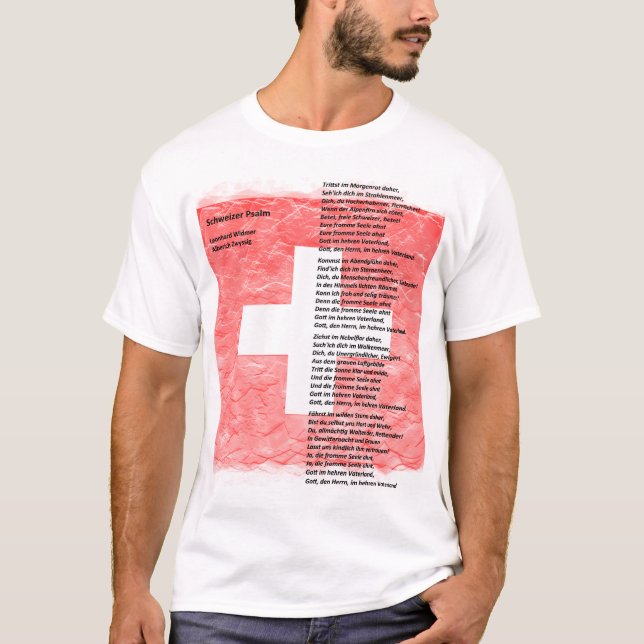 T-shirt Suisse - Schweizerpsalm (Devant)
