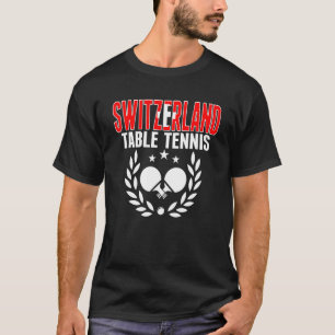 T-shirt Suisse Tennis de table Swiss Ping Pong Support