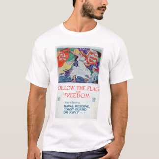 T-shirt Suivez le drapeau de la liberté (US02179)