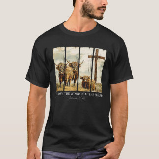 T-shirt Suivez Le Mot Pas Le Herd Christian Western Hig