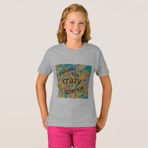 T-shirt suivez le noir fou d'orphelin de la science