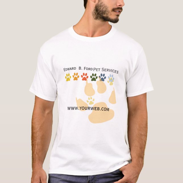 T-shirt Suivez mon Groomer de soin d'animal de compagnie (Devant)