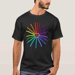 T-shirt Suivez vos crayons colorés de coeur d'art