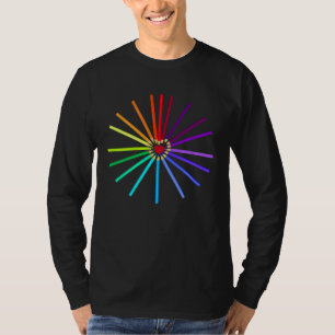 T-shirt Suivez votre cœur d'artiste crayons de couleur