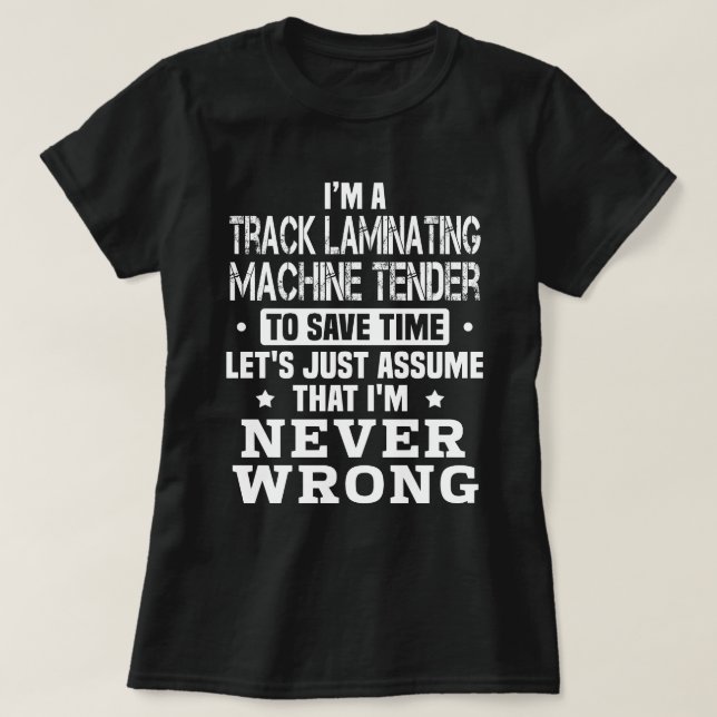 T-shirt Suivi de l'appel d'offres de machine à laminer (Design devant)