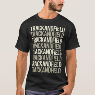 T-shirt Suivi du texte blanc et champ