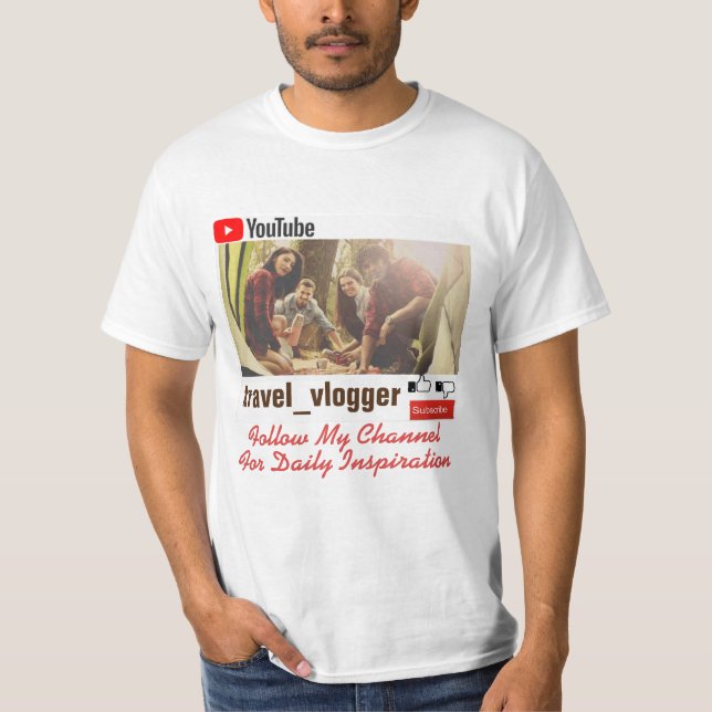 T-shirt Suivre mon canal (Devant)